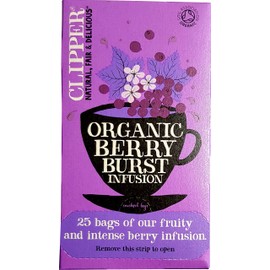 VRD Clipper Berry Burst Infusion (25) Tag & Envelope Teabags (Replaces the Discontinued Clipper Wild Berry Tea)