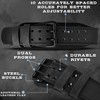 EVO Fitness 4” 6” Matte Black Weight Lifting Belt With