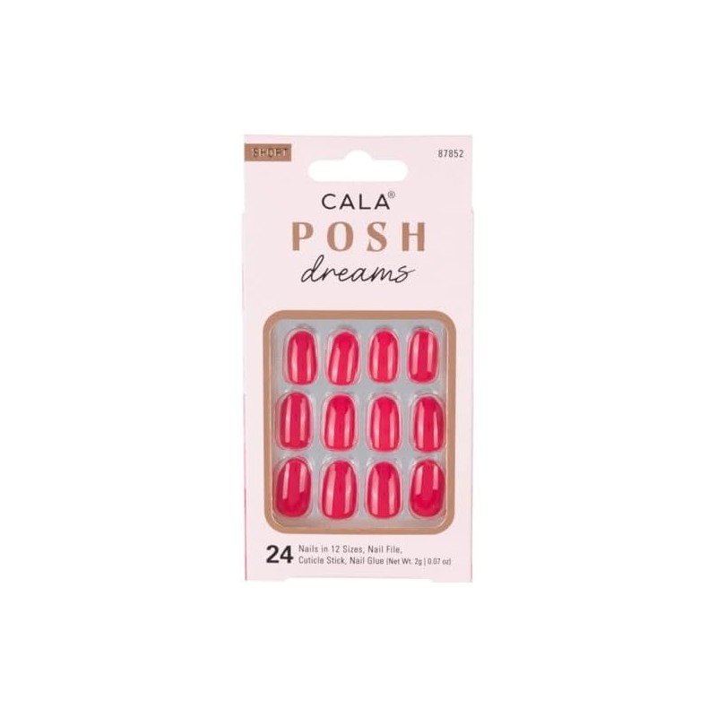 CALA - "Posh Dreams" uñas postizas ovaladas (24 uñas en