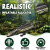 Liliful 2 Pcs 49 Inch Inflatable Alligator Pool Float Floating