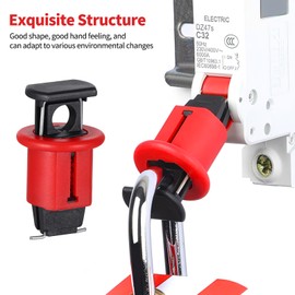 ALLOMN Miniature Circuit Breaker Lockout, 10pcs Professional Air Switch Lock Electrical Safety Lockout Circuit Breaker Lock for Power Isolation Miniature Circuit Breaker