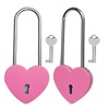 Gradleen 2PCS Rose Red 3.5 Inches Single Heart Lock with