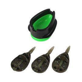 Nicear 25g 35g 45g set of Carp Fishing method feeder set - zinc alloy, ecologically friendly mold accessories with inline and mold pulley accessories.