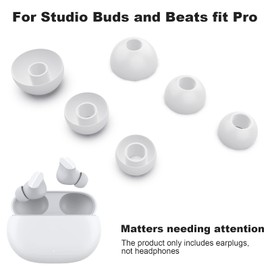 Replacement Silicone Eartips Earbuds Eargels Compatible with Beats Fit pro and Beats Studio Buds Earphones-3 Pairs(S+M+L)