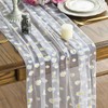 Artoid Mode White Daisy Summer Gauze Table Runner 120 Inch