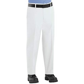 Red Kap Men's Elastic Insert Work Pant, White, 38W x 30L