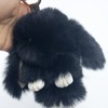 Sqzrpomddy Keychain Key Holder Cute Fluffy Rabbit Keyring Bag Dangle