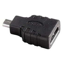 Hama Micro HDMI/HDMI - cable interface/gender adapters (Micro HDMI, HDMI, Male/Female, Black, 1920 x 1080 pixels)