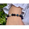 Majas Perlen Chakraarmband 7 Chakren - Amethyst Dumortierit Aquamarin Rosenquarz