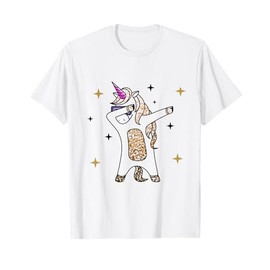 Polka Dot Unicorn Sunglasses Stars T-Shirt
