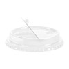 Karat C-KDL626-HH 98mm PET Dome Lids - Half Moon Flip