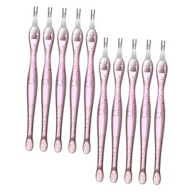 PACKOVE 10pcs Cuticle Remover Tools Dead Skin Forks for Manicure and Pedicure Essential Nail Art Supplies for Home and Salon Use
