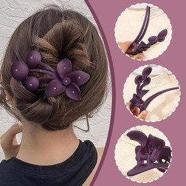 6 Stück Haarklammern Damen,Rutschfeste Große Flache Haarklammern & Flat Claw Clip,Französisch-Matt Elegant für Alltag, Sport, Autofahren,haarklammer