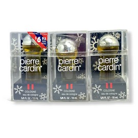Pierre Cardin Eau De Cologne 5/8fl.oz.-18ml New; Lot Of 3