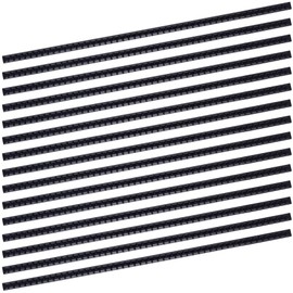 Pndeyo 10pcs Headband Teeth Strips for DIY, Non-Slip Hair Clips with Teeth, Silicone Self-Adhesive Hairbands for Women- Black