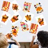 52pcs Thanksgiving Crafts for Kids, Make-A-Turkey Stickers Party Games/Favors/Supplies(Small Size)