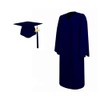 LEWOTE 2024 Matte Adult Graduation Gown Cap Tassel Set with