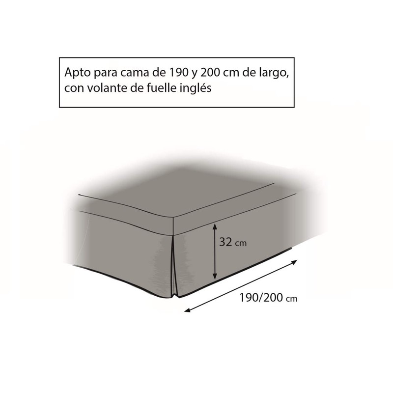 EasyCosy - Fitted Sheet for Deep Mattresses (32 cm) Athenea