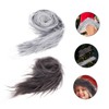 Kichvoe 2Pcs Faux Fur Strips for DIY Fox Mask Crafting
