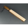 Paddle Leather Strop Straight Razor Sharpening 2 Sided Wood Handle+buff