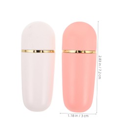 OHPHCALL 1set Oil Control Roller Ball Volcanic Absorbing Stone Roller Plastic Oil Control Face Stone Roller 2pcs