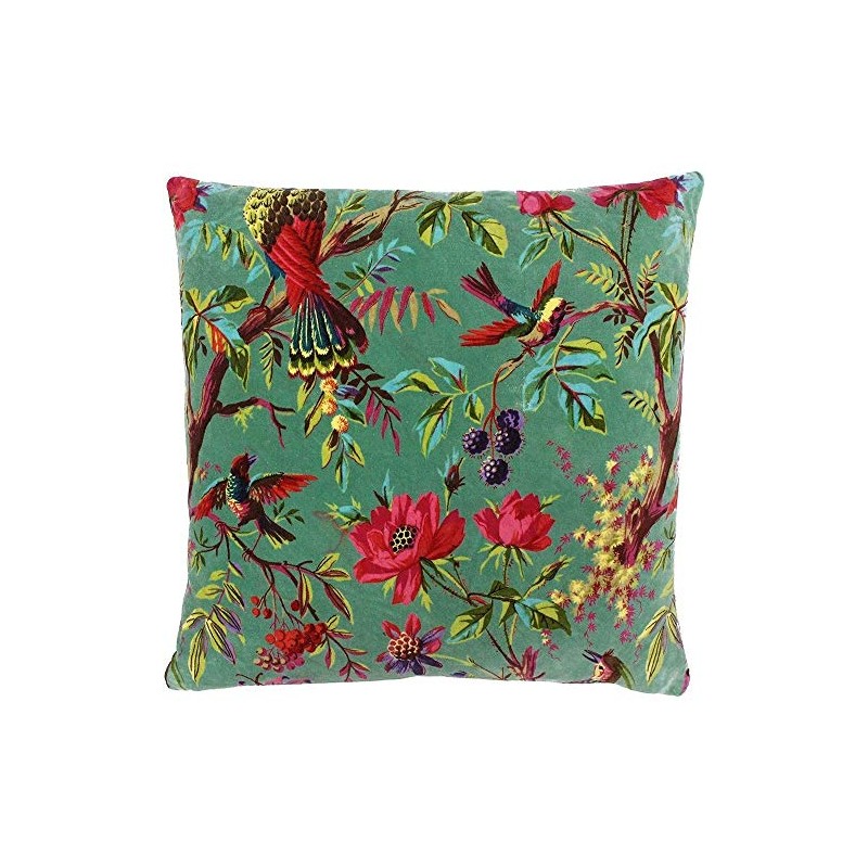 Paoletti Paradise Cotton Water Cushion Cover, Aqua Blue, 50 x