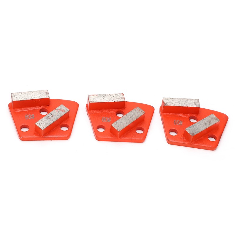 3Pcs Diamond Grinding Shoes Trapezoid Concrete Aggreesive Cutting 2 Long