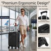CONCEPTEN 21'' Expandable Suitcase Set,PP Carry on Luggage Sets with