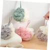 OATIPHO 4 Pcs Large Double Balls Mesh Sponge Shower Pouf