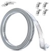 UME-STAR Hose Band, 0.3 inch (8 mm) Wide, Stainless Steel
