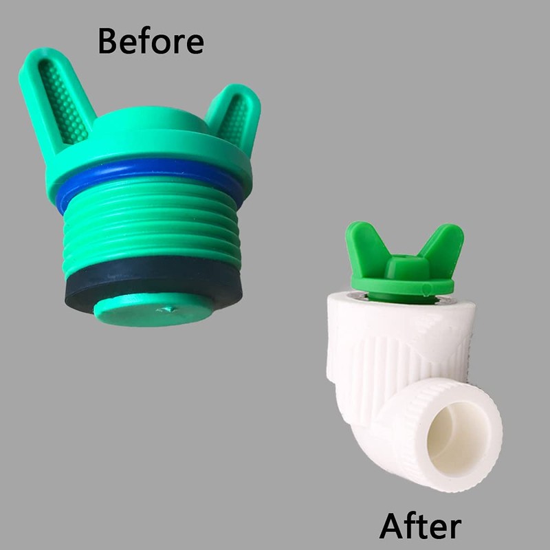 FUATY 3/4” NPT Plug, Male Thread PPR Pipe Plugs and