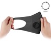 NUÜR 2pcs Fabric Reusable Face Mask, with Air Valve and