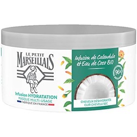 Le Petit Marseillais Masque Hydratation Intense pour Cheveux Secs et Abîmés, Infusion Calendula & Eau de Coco Intense Hydration Mask for Dry and Damaged Hair, Calendula Infusion