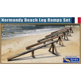 Gecko Model GEC35GM0083 1/35 Normandy Beach Defense Log Lamp Set, 5 Pieces, Plastic Model