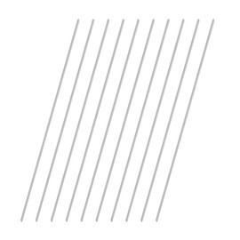 VictorsHome 1mm x 200mm 304 Stainless Steel Round Rod, Metal Solid Shaft Lathe Bar Stock for Model Car DIY Crafts 10pcs