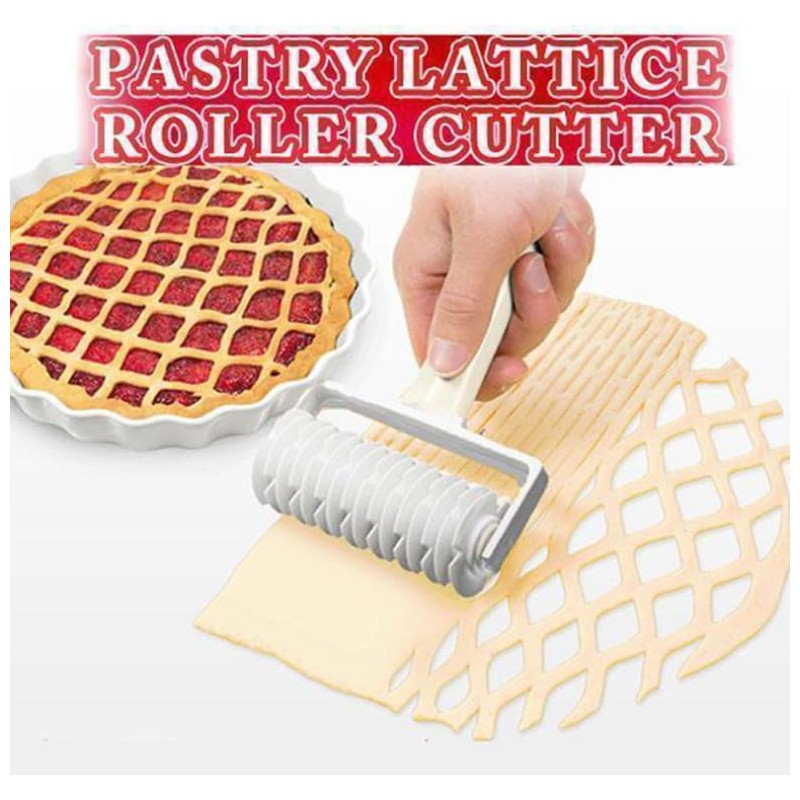 Dough Lattice Craft Roller Cutter Large Baking Tool Cookie Pie