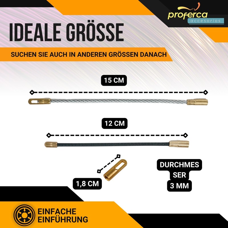 PROFERCA® Guide Tips Accessory Set Cable Guide Universal Thread M4