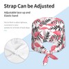 Flamingo Pattern Working Cap Scrub Caps with Sweatband Adjustable Tie