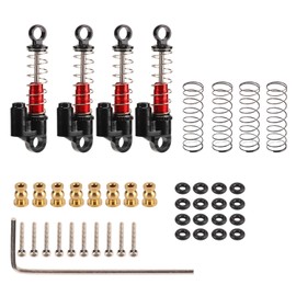 4Pcs RC Front Rear Shock Absorber Negative Pressure Aluminum Alloy for Axial 1/24 SCX24