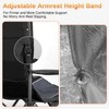 Romswi Oversized Folding Camping Chairs with Adjustable Arm Straps, 450lbs