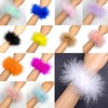 Lintys 2Pcs Feather Wristbands, 9.65inch Soft Feather Wrist Slap Bracelet