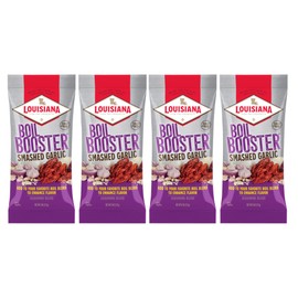 Louisiana Fish Fry, Smashed Garlic Boil Booster, 8 oz (Pack of 4)