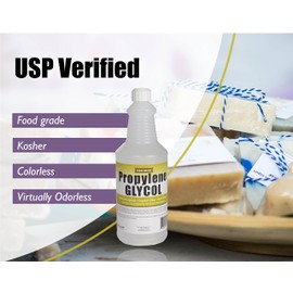 Propylene Glycol Quart - USP Certified Food Grade - Multipurpose Use, Inustrial & Cosmetic