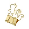100 Pcs Binder Clips Gold Animal Shape Strong Clamping Force