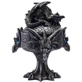 Pacific Giftware Fantasy Myths Legends Dragon Heads Dragon Baby Perching on Box Jewelry Trinket Box Figurine