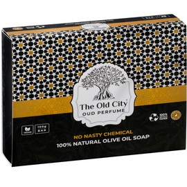 Hand Soap Bar – 100% Natural, Antibacterial & Moisturizing – Handmade with Olive & Laurel Oils – No Sulfates – 100g (Oud)