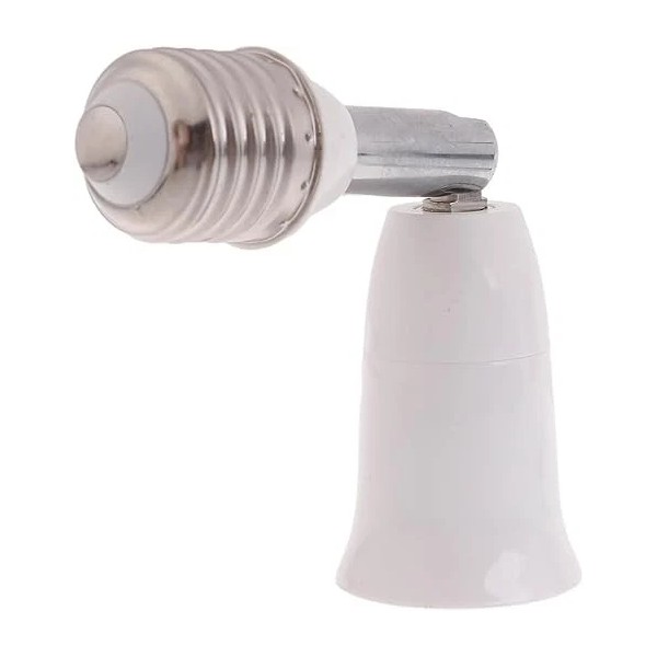 NoBrand Light Socket Extender, 5.5 Inch Extension, Adjustable Vertical 90°