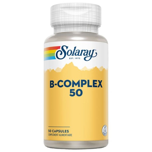 Solaray B-Complex 50 Vitamines B 50 gélules