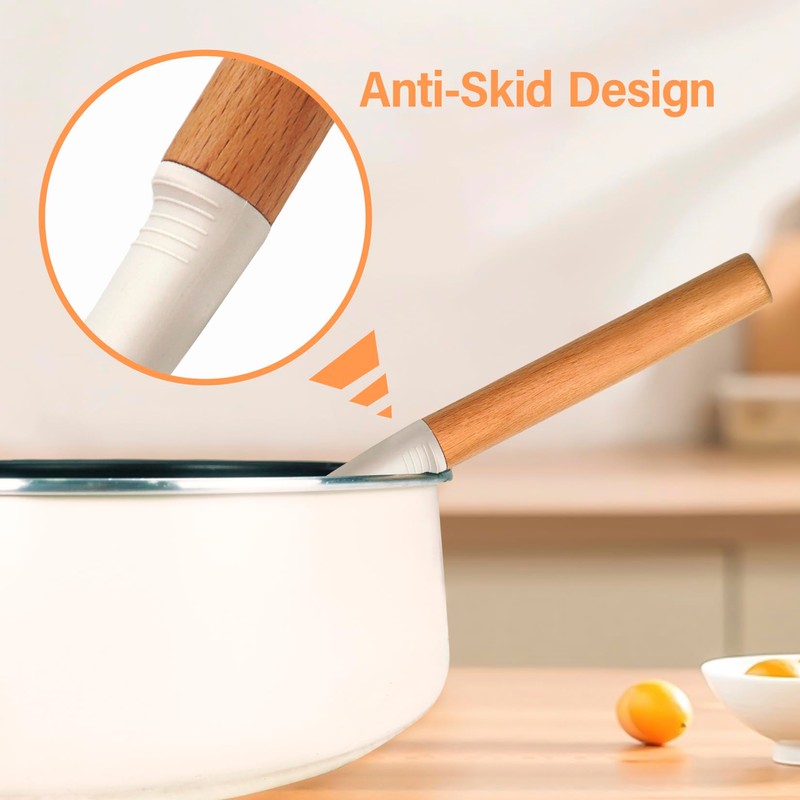 Large Silicone Kitchen Utensils Set, 6 PCS Nonstick Cooking Utensils