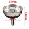 MBSKTOP McAlpine 50mm Mini Kitchen Sink Basket Strainer Plug Stainless